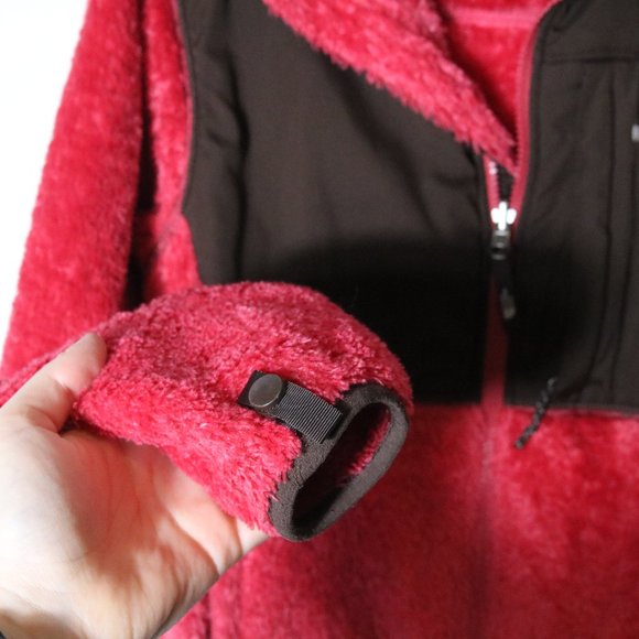 The North Face Womens XS Pink Brown Denali Fleece Polartec Zip Up Soft Jacket - Picture 6 of 8